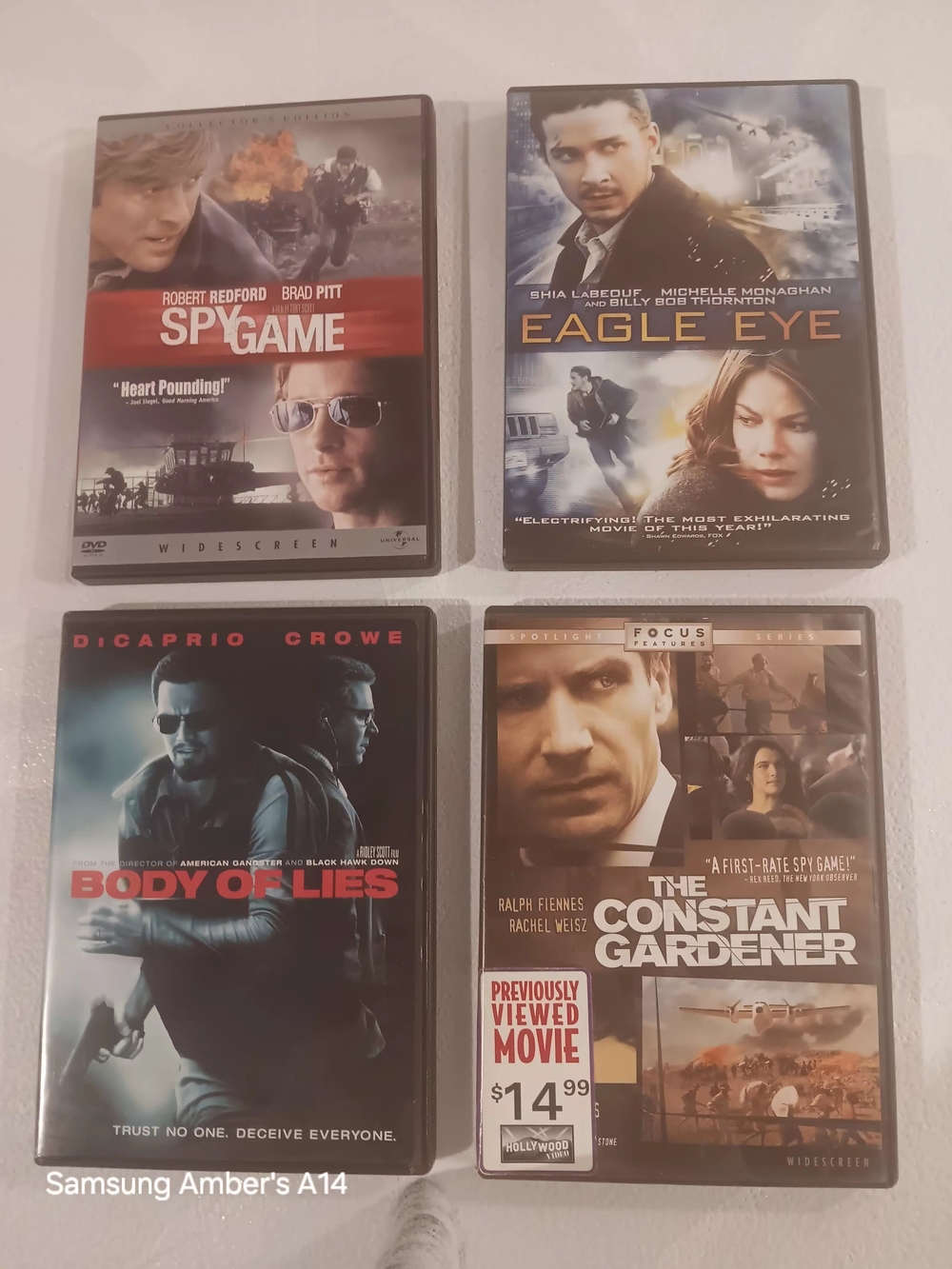 Black DVD Movie Case Bundle - 4 Pack